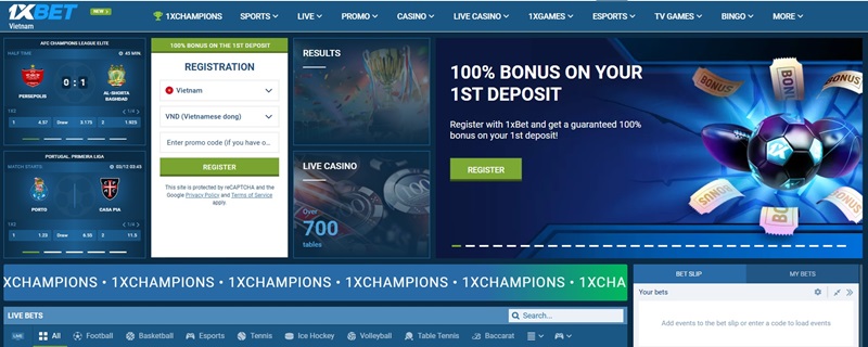 1xBet - Nhà cái cá cược chuẩn quốc tế